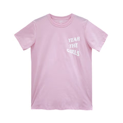 YEAH THE GIRLS V2 WOMENS TEE BABY PINK
